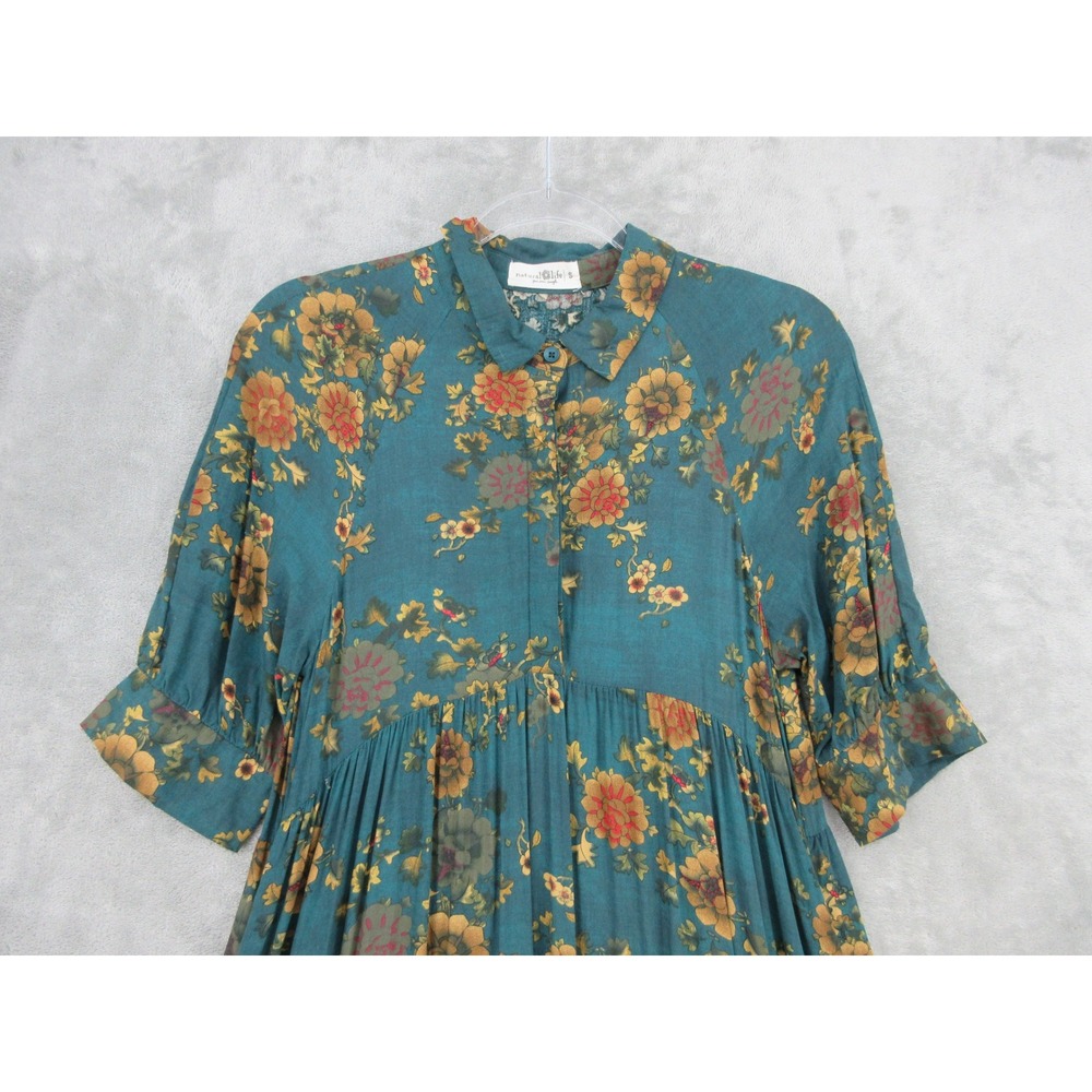 Natural Life Dress Womens Size Small Floral Midi Pockets Boho Babydoll Cottage - Picture 5 of 12
